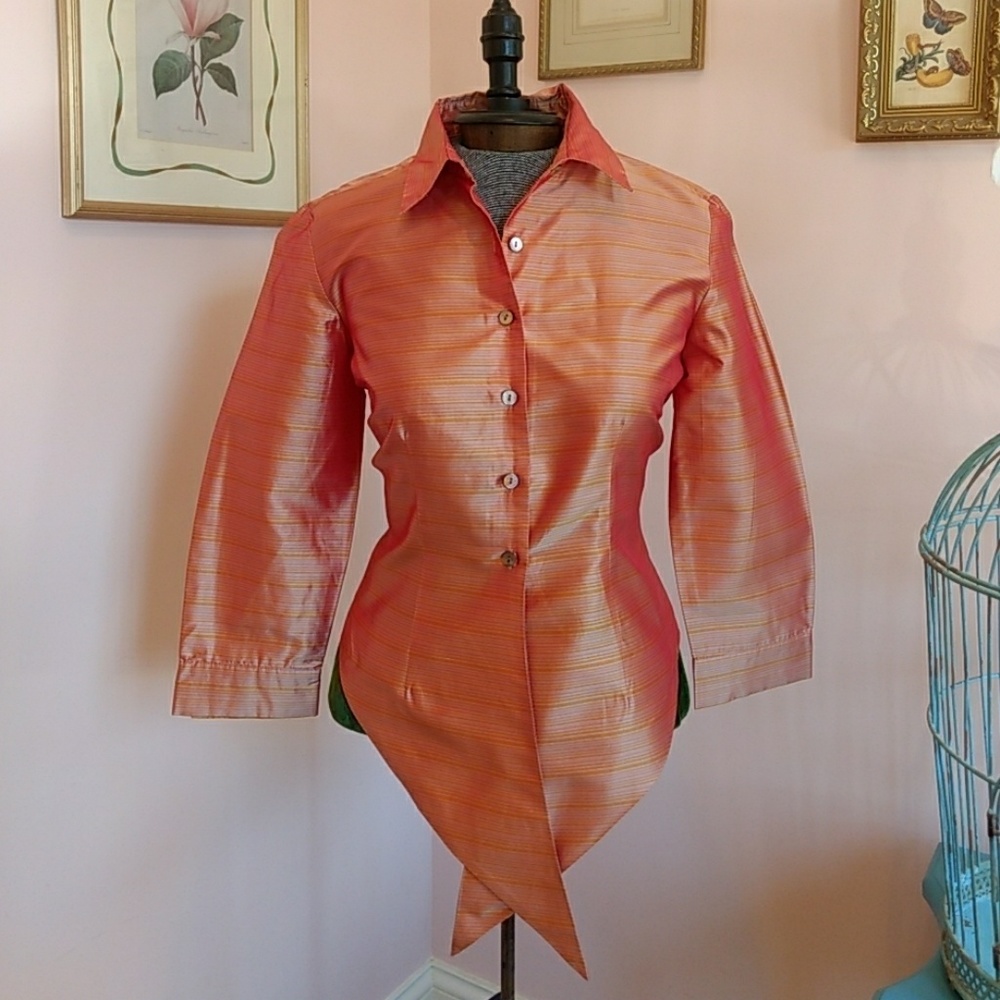 Ann Taylor Silk Shantung Blouse